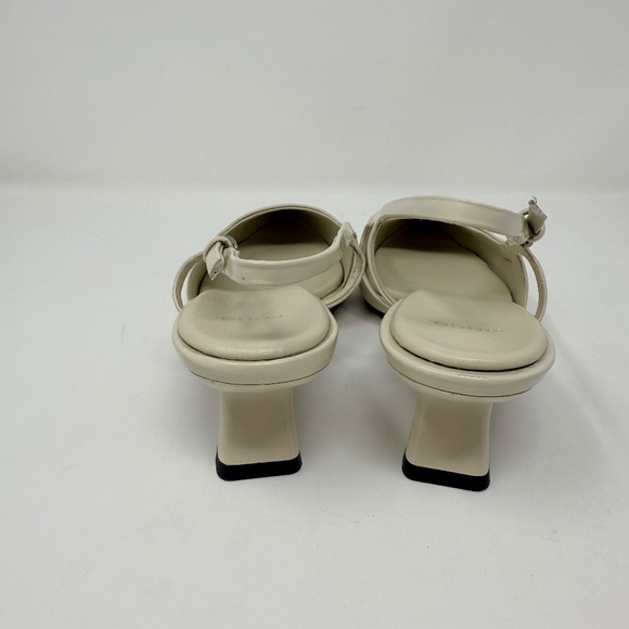 New Vince Bianca Leather Slingback Heel In Moonlight Sz 6 - Picture 4 of 13